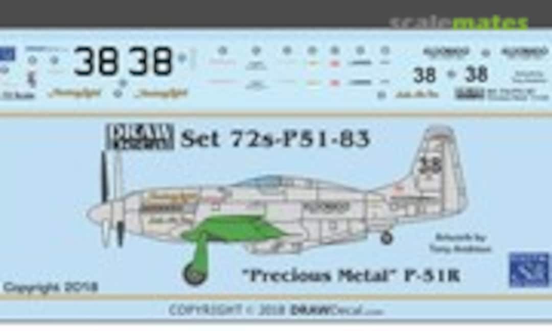1:72 "Precious Metal" P-51R (Draw Decal 72-P51-83) 72-P51-83