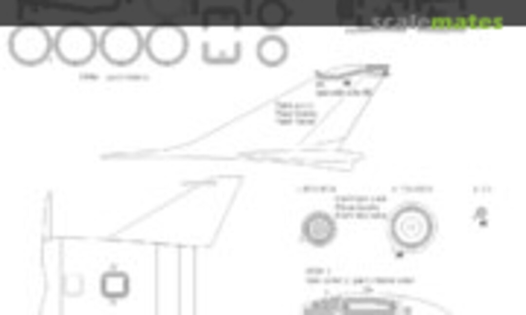 1:48 Su-15 Flagon A ADVANCED kabuki masks (New Ware NWAM0221) NWAM0221