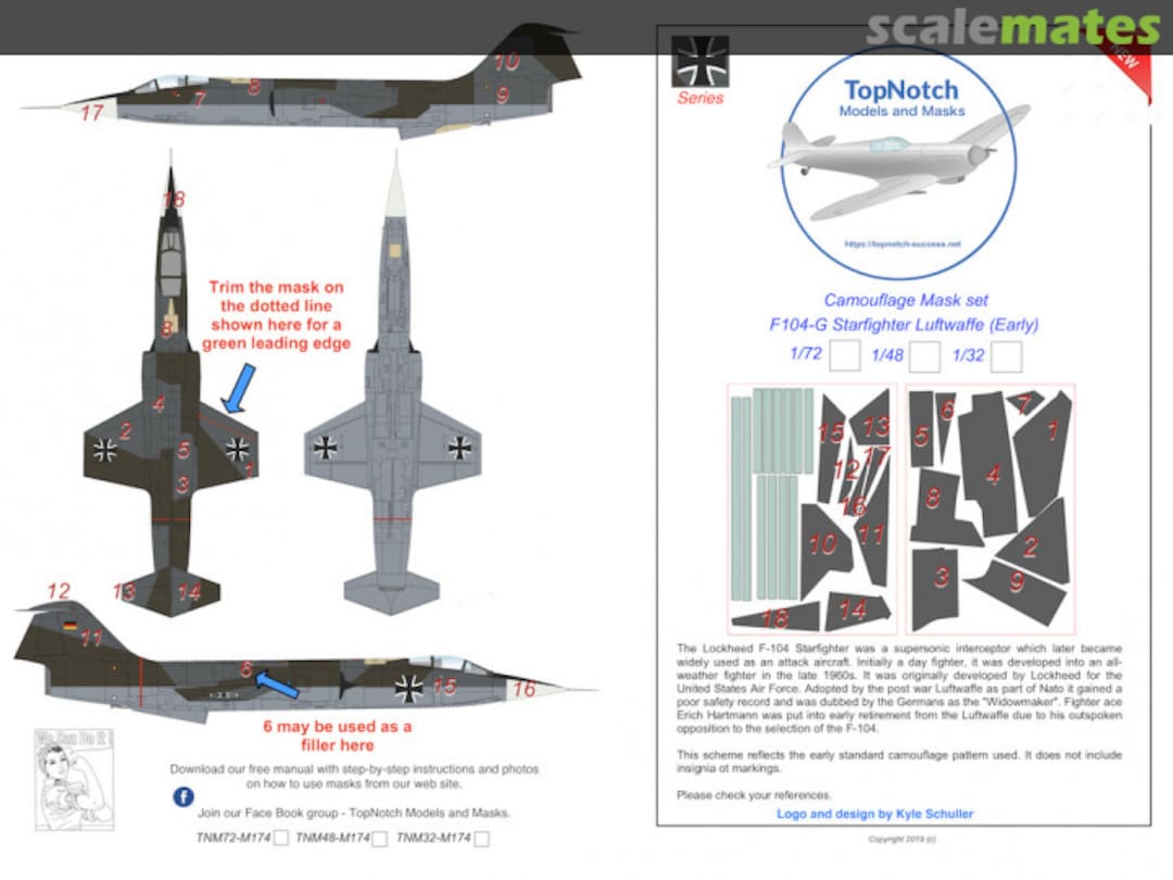 Boxart F-104 Starfighter Luftwaffe (Early) TNM72-M174 TopNotch Boxart F-104 Starfighter Luftwaffe (Early) TNM72-M174 TopNotch