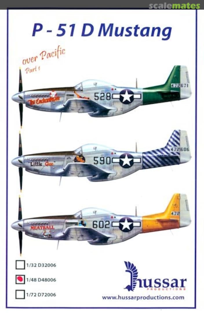 Boxart P-51D Mustang D48006 Hussar Productions Boxart P-51D Mustang D48006 Hussar Productions