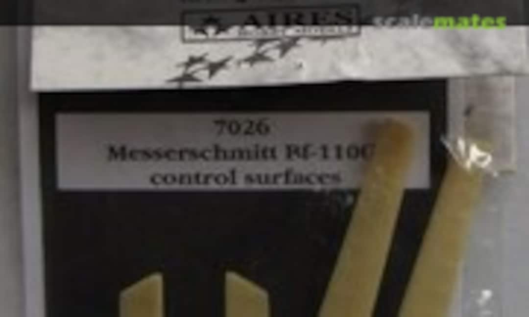 1:72 Messerschmitt Bf 110 G control surfaces (Aires 7026) 7026