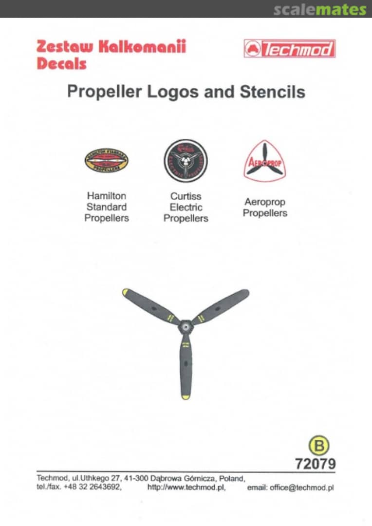 Boxart Propeller Logos and Stencils 72079 Techmod