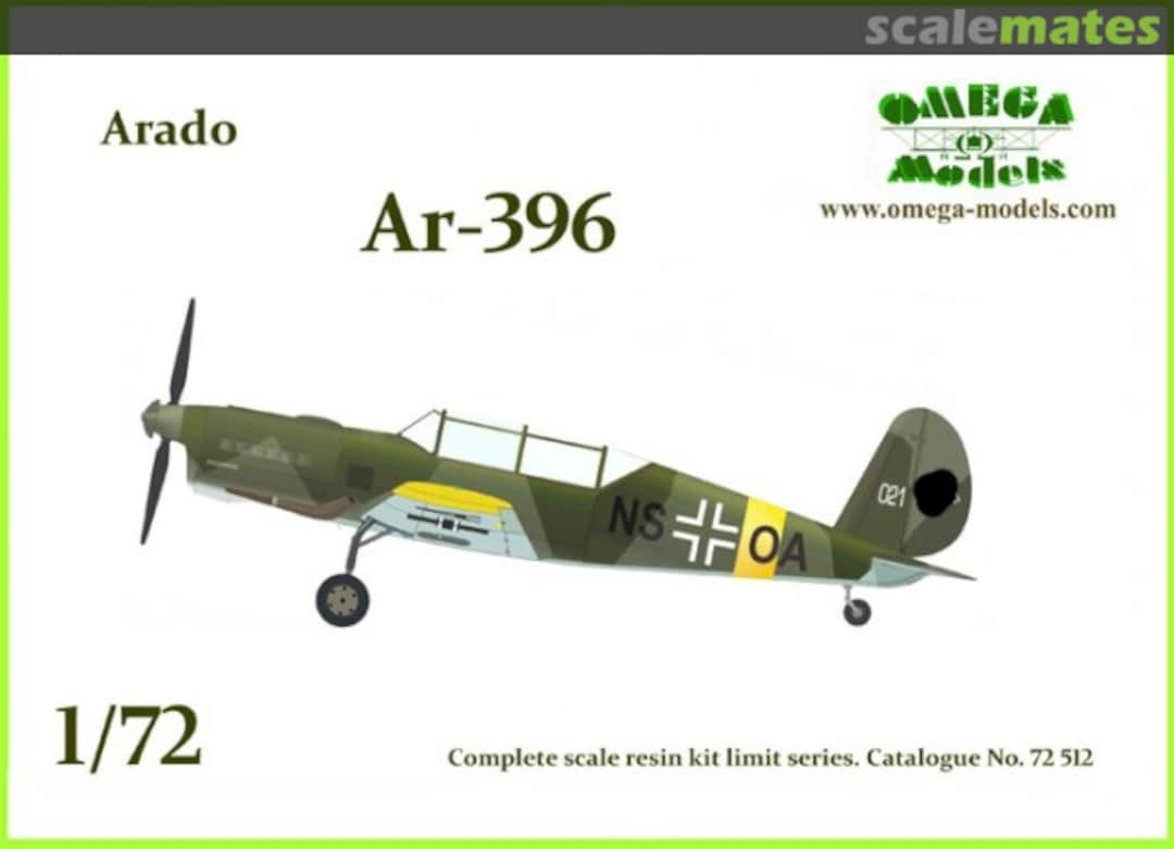 Boxart Arado Ar 396 72 512 Omega Models Boxart Arado Ar 396 72 512 Omega Models