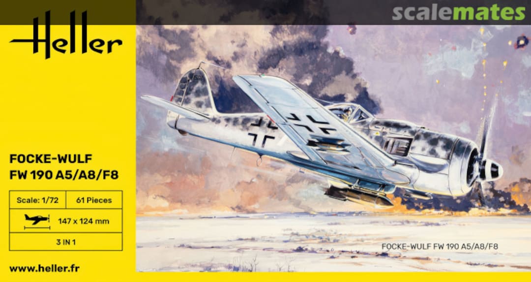 Boxart Focke-Wulf FW 190 A5/A8/F8 80235 Heller Boxart Focke-Wulf FW 190 A5/A8/F8 80235 Heller