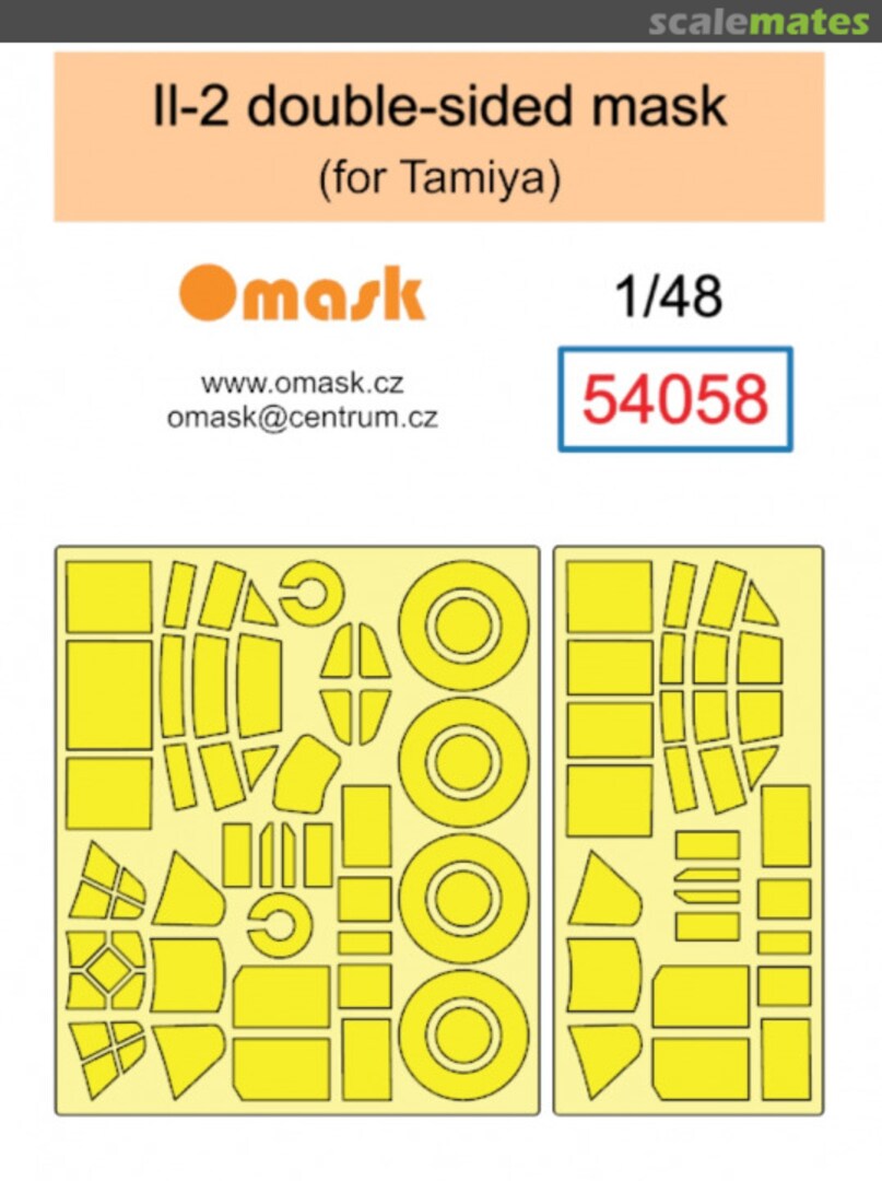 Boxart Il-2 Double Sided Mask (For Tamiya) 54058 Omask Boxart Il-2 Double Sided Mask (For Tamiya) 54058 Omask