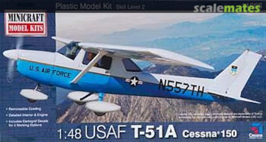 Boxart USAF T-51A Cessna 150 11666 Minicraft Model Kits Boxart USAF T-51A Cessna 150 11666 Minicraft Model Kits