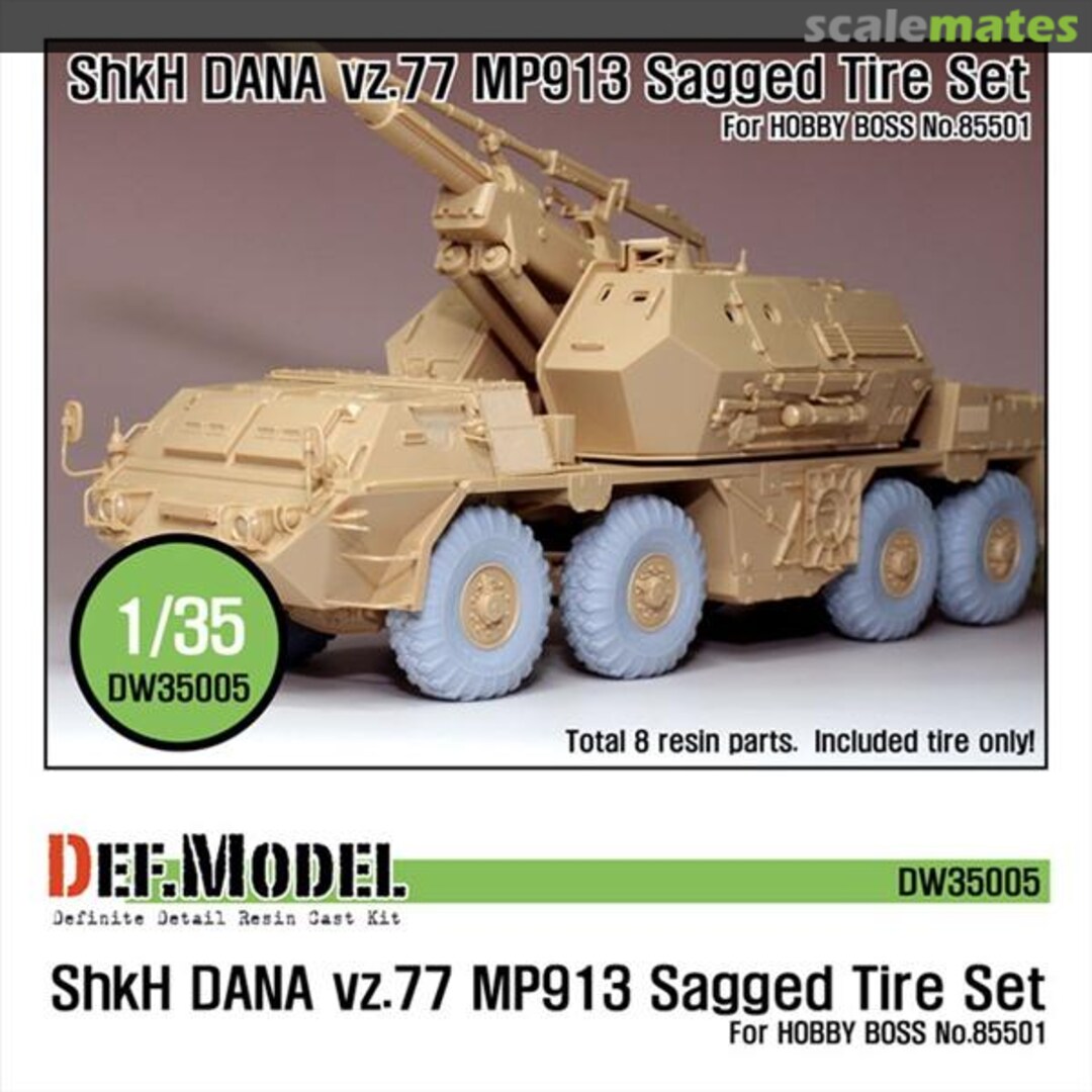 Boxart Sz77 DANA ShKH MP913 Sagged Tire set DW35005 Def.Model Boxart Sz77 DANA ShKH MP913 Sagged Tire set DW35005 Def.Model