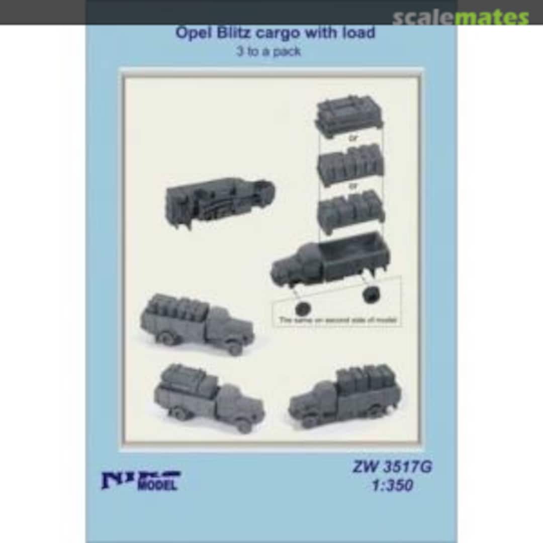 Boxart Opel Blitz Cargo with Load (3pack) ZW3517G Niko Model Boxart Opel Blitz Cargo with Load (3pack) ZW3517G Niko Model