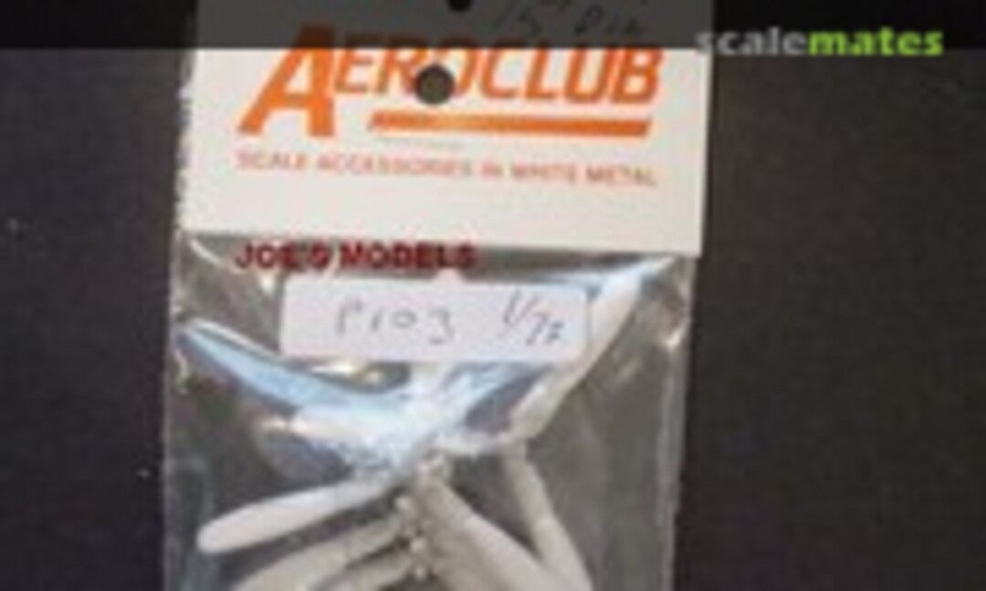1:72 Curtiss Electric 3 blade 15' dia propeller (Aeroclub P103) P103