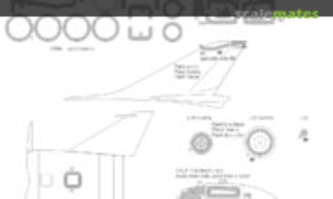 1:48 Su-15 Flagon A EXPERT kabuki masks (New Ware NWAM0222) NWAM0222