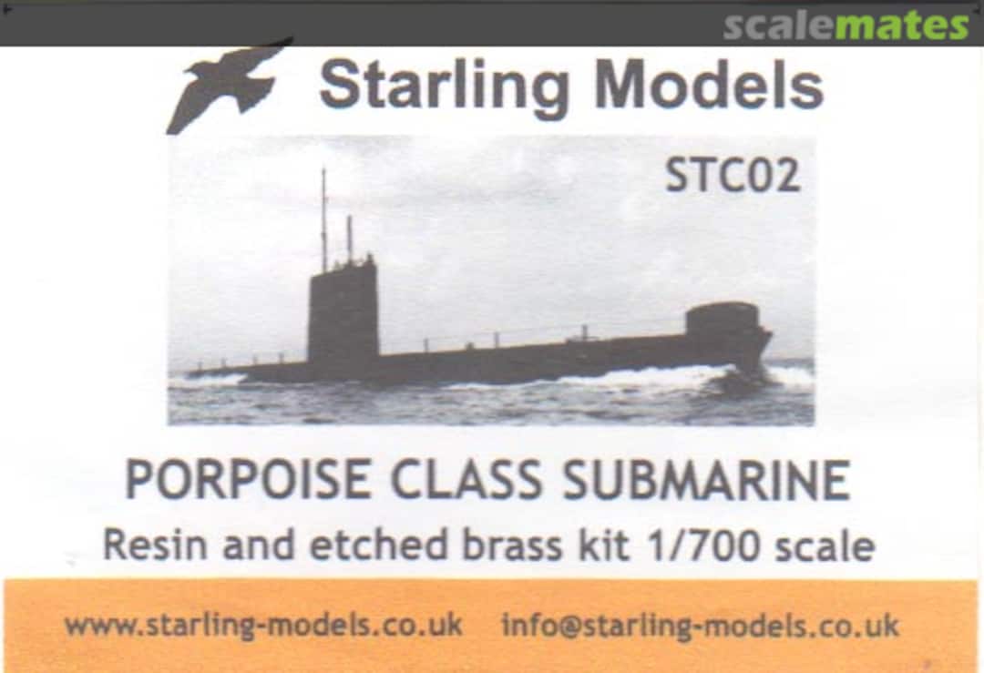 Boxart Porpoise Class Submarine STC02 Starling Models Boxart Porpoise Class Submarine STC02 Starling Models