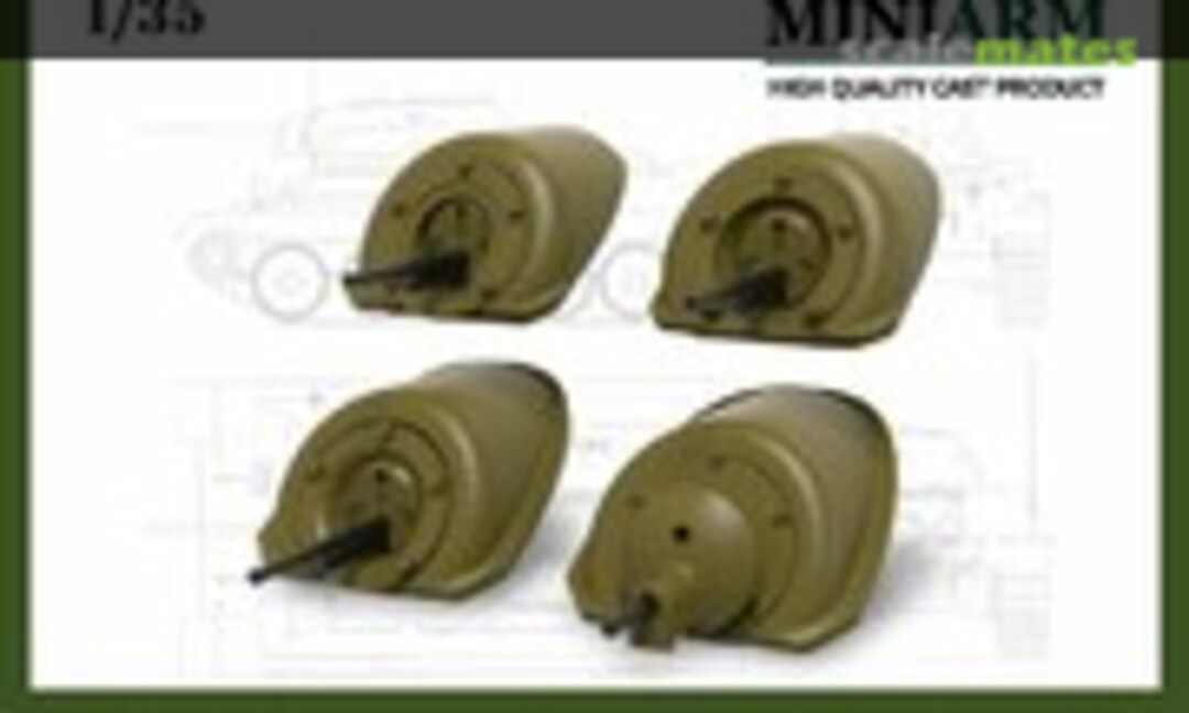 1:35 Т-34 Front Machine Gun Mount (4 type) set #2 (Miniarm B35196) B35196