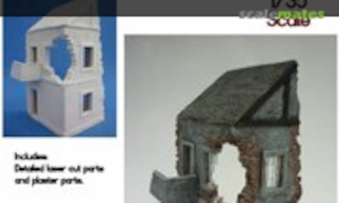 1:35 Damaged Village House (RT-Diorama 35175) 35175