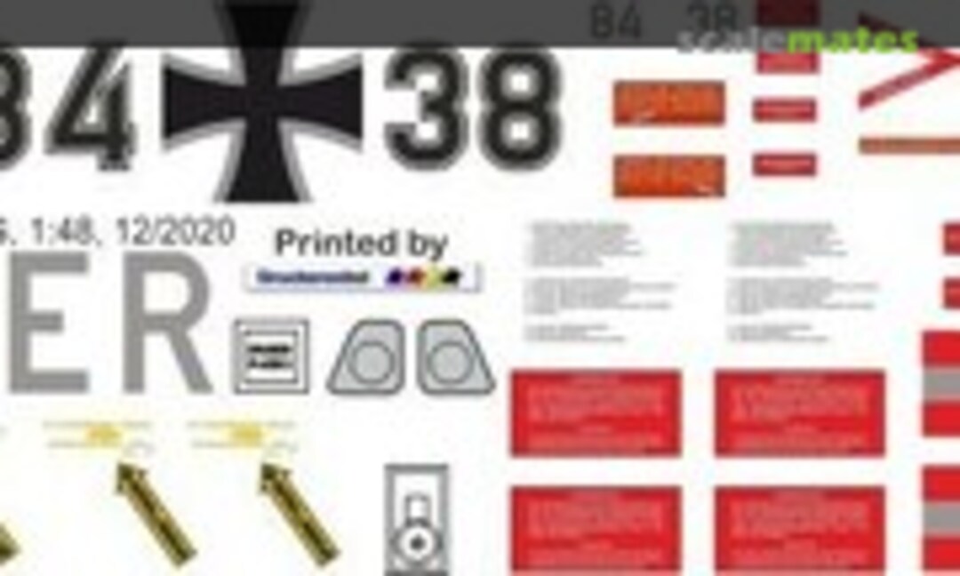 1:48 CH-53 - Bundeswehr Heer 84+38 (Heli Scale Quality Decal 287) Decal 287