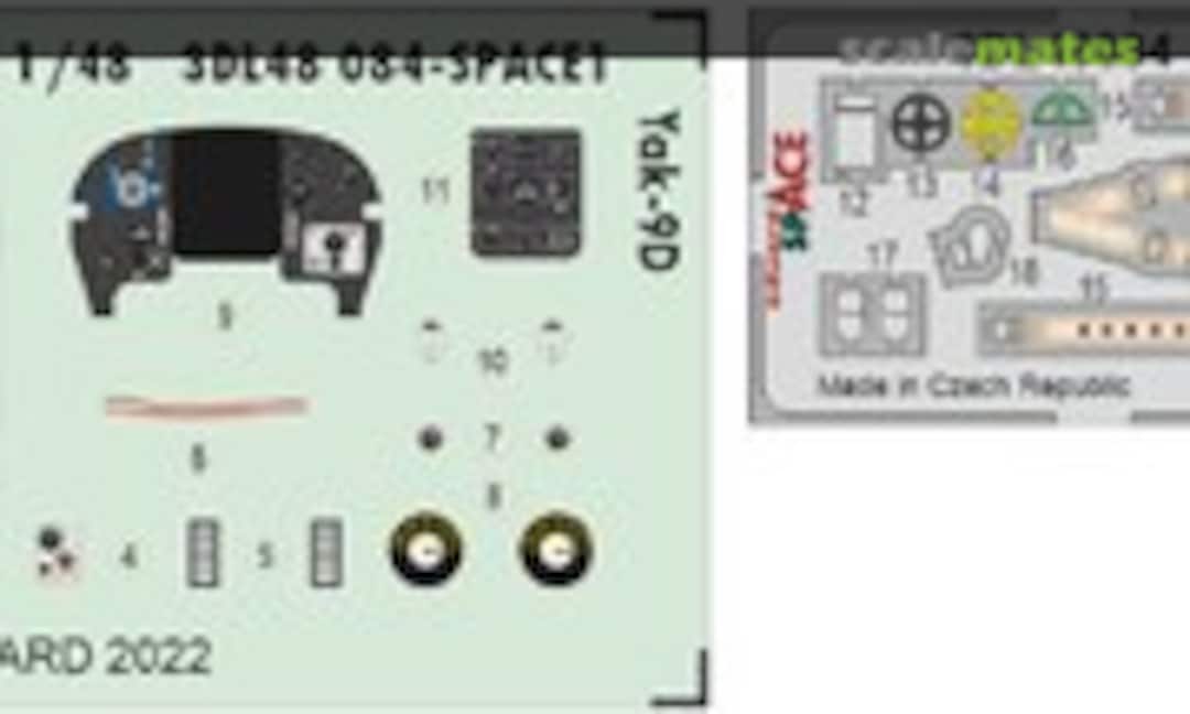 1:48 Yak-9D (Eduard 3DL48084) 3DL48084