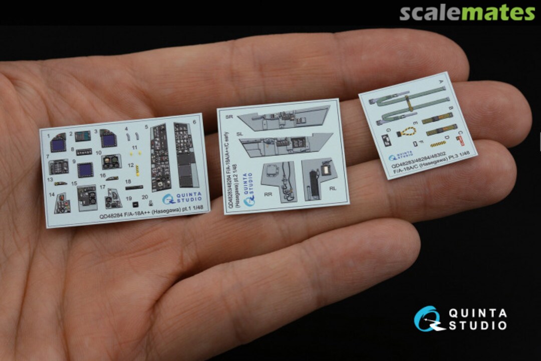 Contents F/A-18A++ interior 3D decals QD48284 Quinta Studio Contents F/A-18A++ interior 3D decals QD48284 Quinta Studio