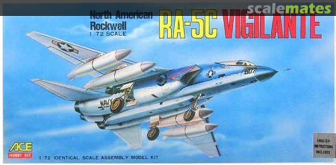 Boxart RA-5C Vigilante 1033 ACE Hobby Kit Boxart RA-5C Vigilante 1033 ACE Hobby Kit