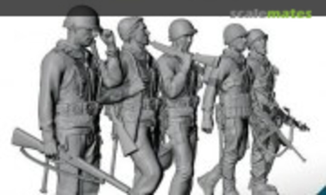 1:72 Figures US Infantry on the March (Ammo by Mig Jimenez A.MIG-8916) A.MIG-8916