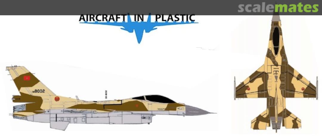 Boxart Gen.Dynamics / Lockheed F-16 Morocco A.F. AIPD-166 Aircraft in Plastic Boxart Gen.Dynamics / Lockheed F-16 Morocco A.F. AIPD-166 Aircraft in Plastic