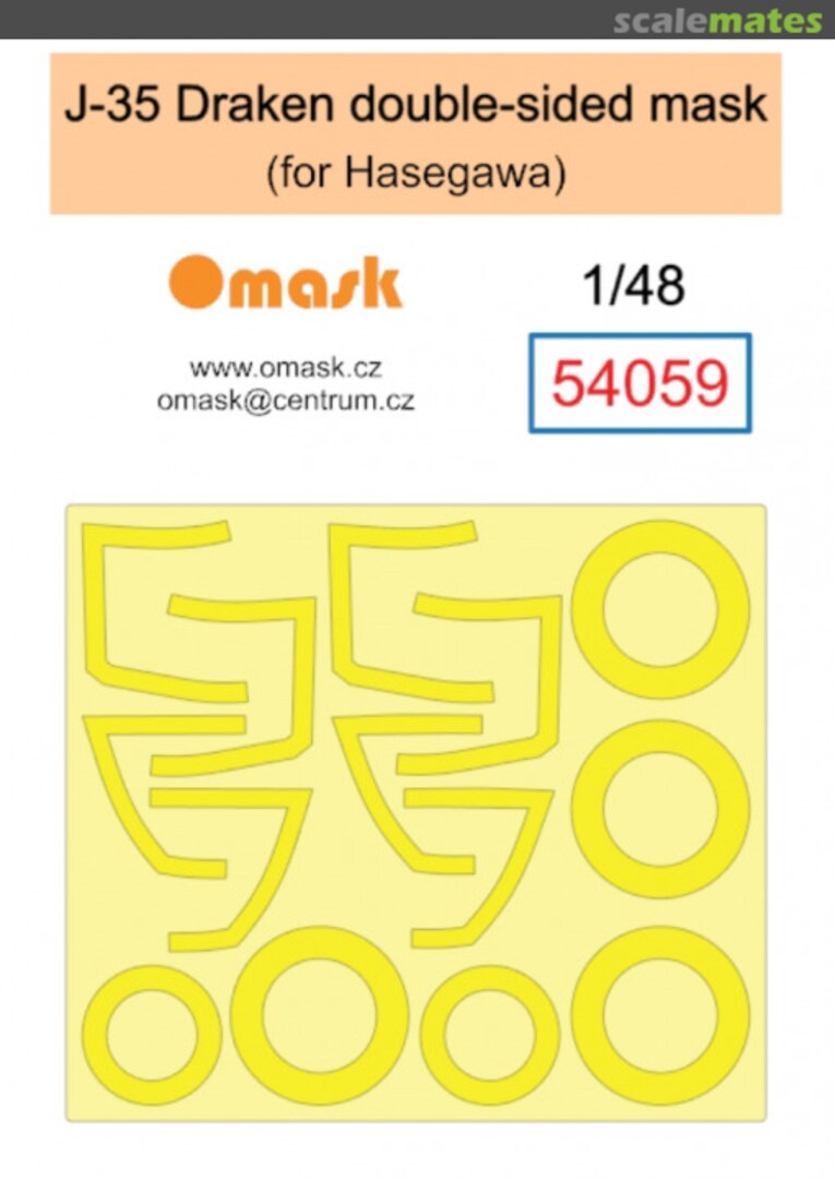 Boxart J-35 Draken Double Sided Mask (For Hasegawa) 54059 Omask Boxart J-35 Draken Double Sided Mask (For Hasegawa) 54059 Omask