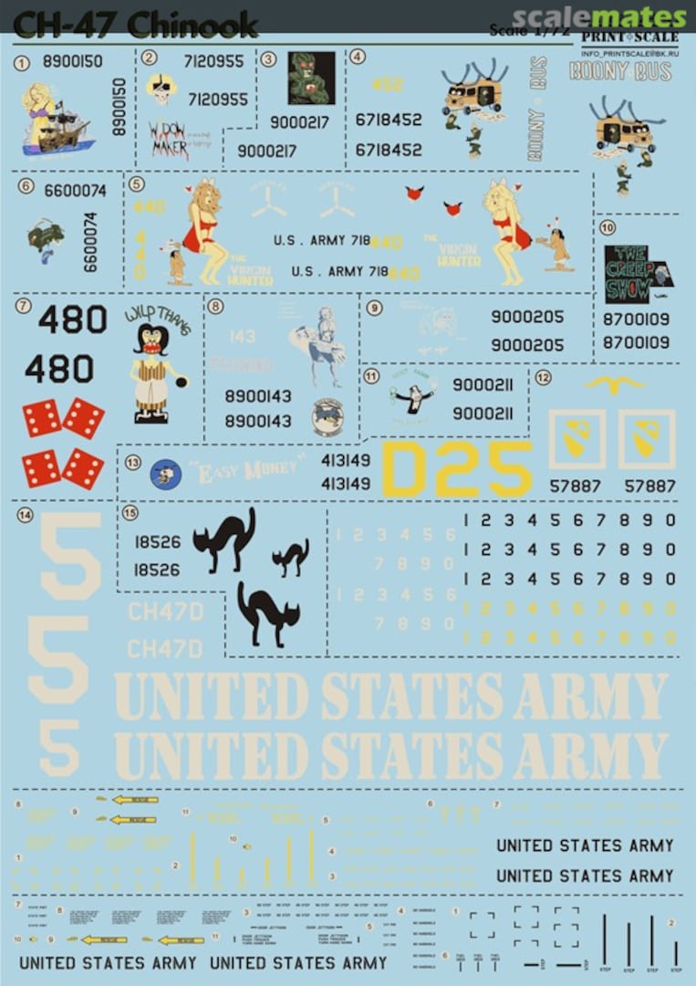 Boxart CH-47 Chinook 72-041 Print Scale Boxart CH-47 Chinook 72-041 Print Scale