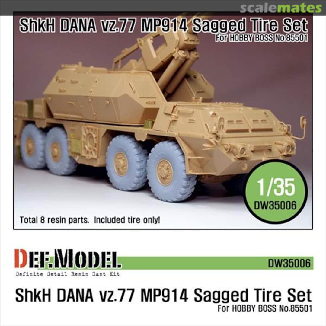 Boxart Sz77 DANA ShKH MP914 Sagged Tire set DW35006 Def.Model Boxart Sz77 DANA ShKH MP914 Sagged Tire set DW35006 Def.Model