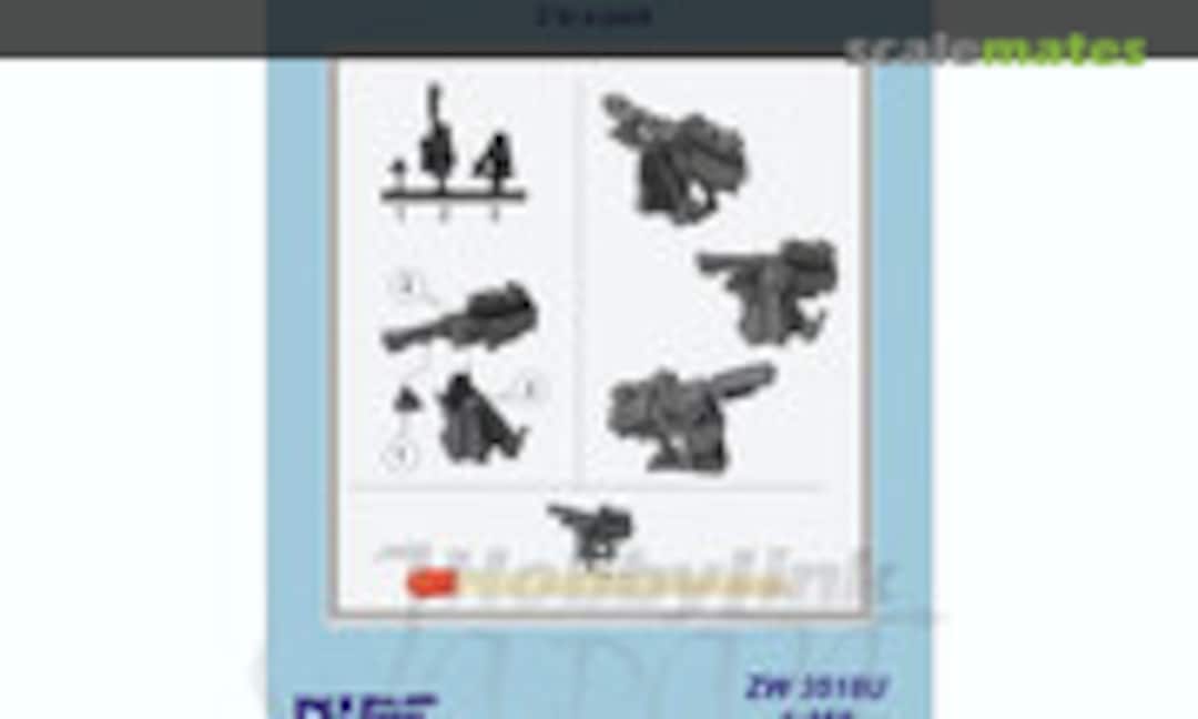 1:350 USN 5" Loading Practice Machine (2 pack) (Niko Model ZW3518U) ZW3518U