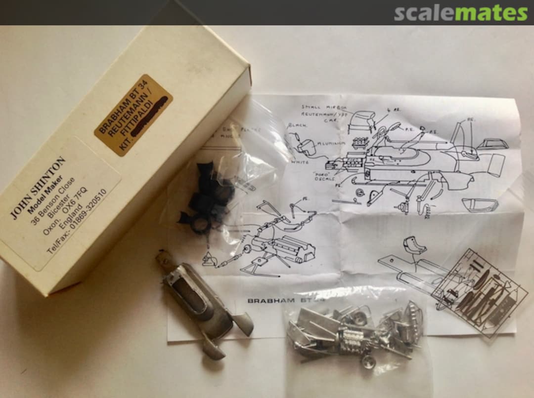 Boxart Brabham-Ford BT34 'Lobster Claw' 11B John Shinton Models Boxart Brabham-Ford BT34 'Lobster Claw' 11B John Shinton Models