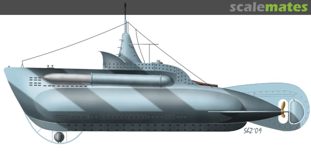Boxart Italian Submarine class CB 2 (1941) S51 Choroszy Modelbud Boxart Italian Submarine class CB 2 (1941) S51 Choroszy Modelbud