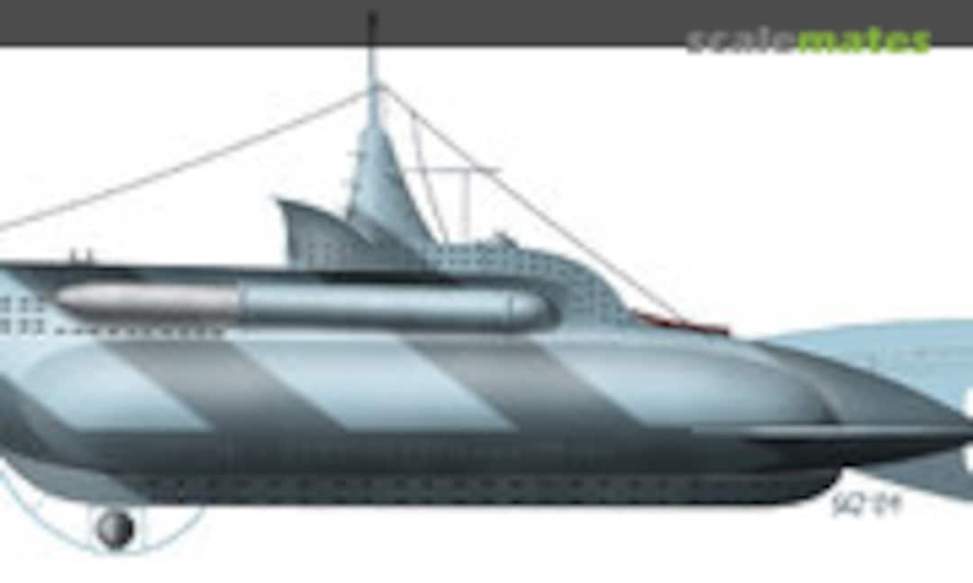 1:72 Italian Submarine class CB 2 (1941) (Choroszy Modelbud S51) S51