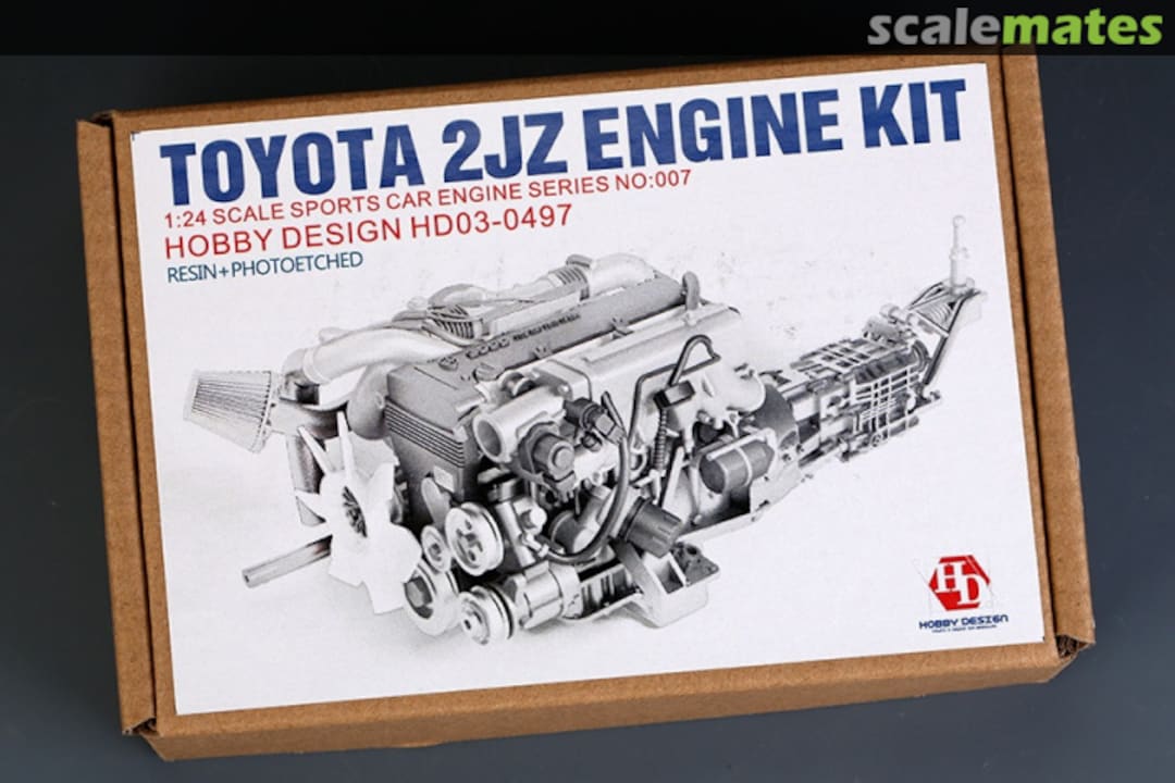 Boxart Toyota 2JZ Engine Kit HD03-0497 Hobby Design Boxart Toyota 2JZ Engine Kit HD03-0497 Hobby Design