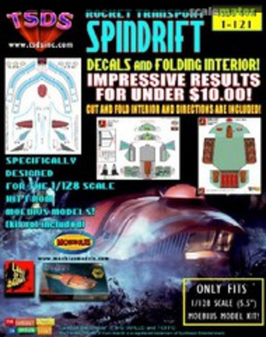 Boxart Land of the Giants Spindrift Decal Set & Color Fold-Up Interior T-121 TSDS Boxart Land of the Giants Spindrift Decal Set & Color Fold-Up Interior T-121 TSDS