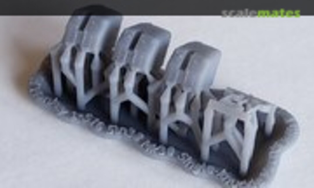 1:516 5"/38 cal. "Single Knuckle" Mounts, set of 3 (Mk.30 single) (Model Monkey MM516-5inSingleKnuck) MM516-5inSingleKnuck