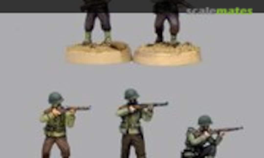 1:72 US Riflemen skirmishing (x5) (C-P Models TQD-AI02) TQD-AI02