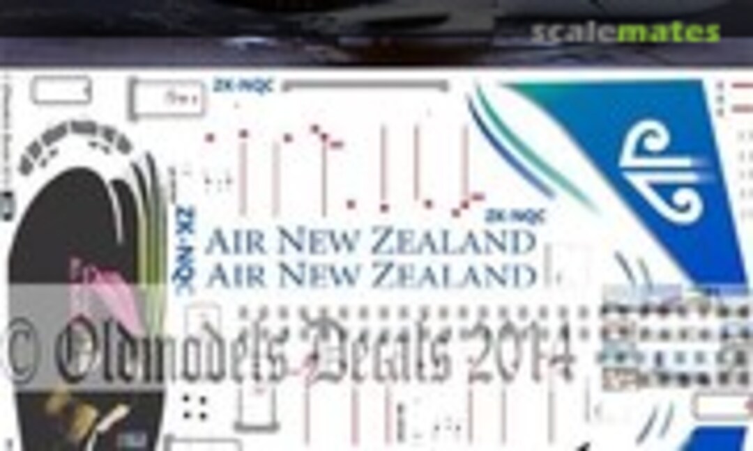 1:72 Air NZ NQC Rugby 1999 B737-219QC (Oldmodels Decals OMD0922) OMD0922