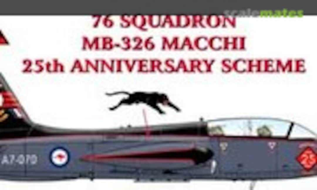 1:72 76 Squadron MB-326 Macchi 25th Anniversary Scheme (Hawkeye Models AAF-011)
