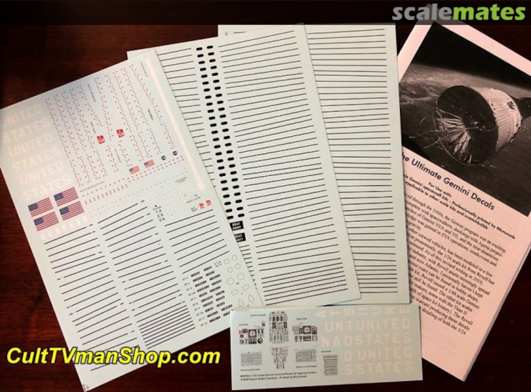 Boxart Gemini Spacecraft SMS-GS24r Space Model Systems Boxart Gemini Spacecraft SMS-GS24r Space Model Systems