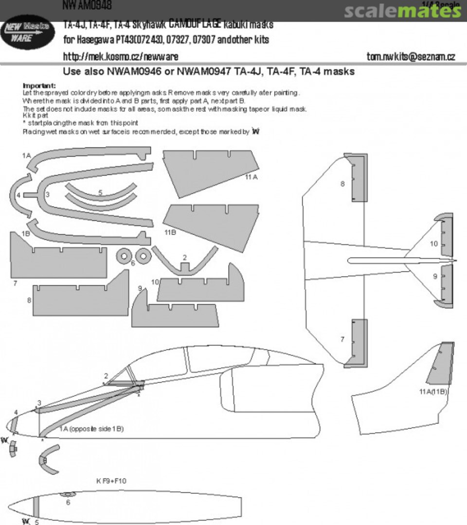 Boxart TA-4J, TA-4F, TA-4 Skyhawk CAMOUFLAGE kabuki masks NWAM0948 New Ware Boxart TA-4J, TA-4F, TA-4 Skyhawk CAMOUFLAGE kabuki masks NWAM0948 New Ware