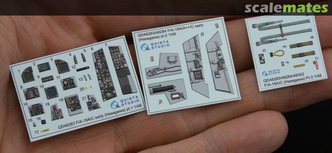 Contents F/A-18A/C early interior 3D decals aircraft 161353 thru 163782 QD48283 Quinta Studio Contents F/A-18A/C early interior 3D decals aircraft 161353 thru 163782 QD48283 Quinta Studio