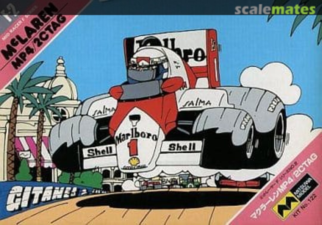 Boxart McLaren MP4/2C TAG F-2 Mitsuwa Model Boxart McLaren MP4/2C TAG F-2 Mitsuwa Model