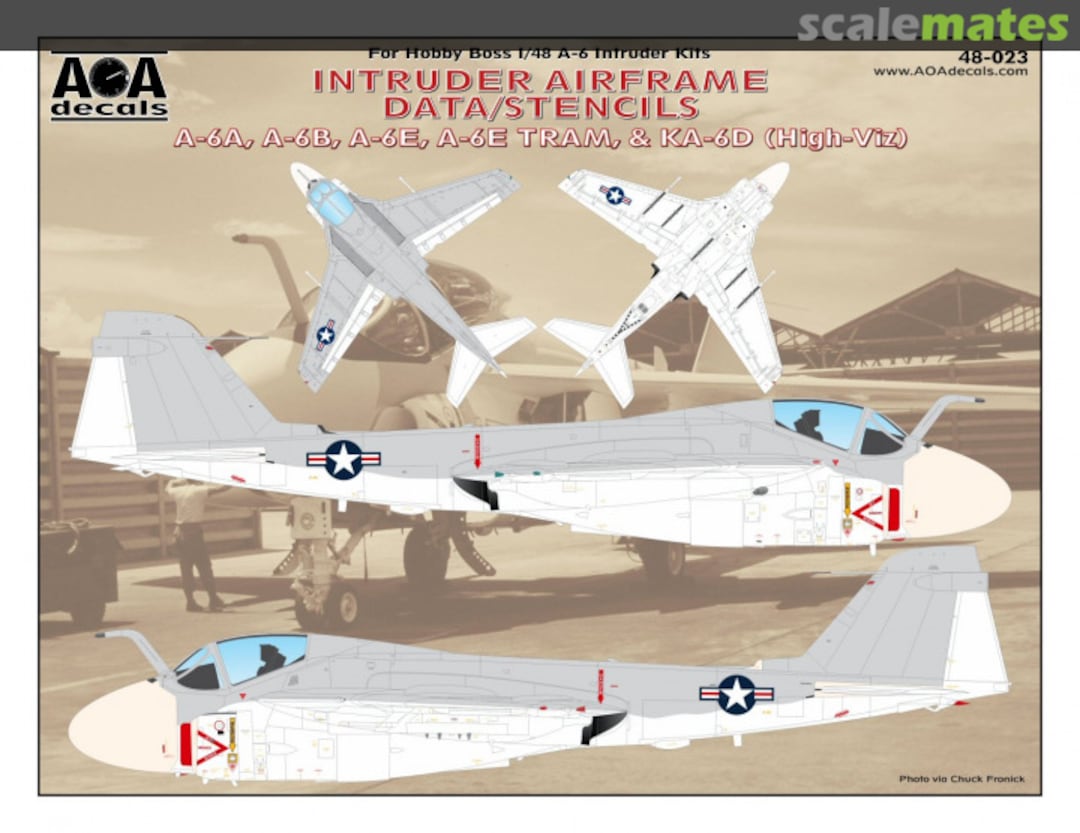 Boxart Intruder Airframe Data/Stencils 48-023 AOA decals