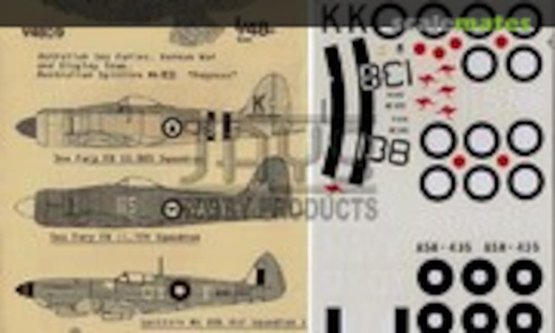 1:48 Australian Sea Furies, Korean War & Display Team. (Ventura V4809) V4809