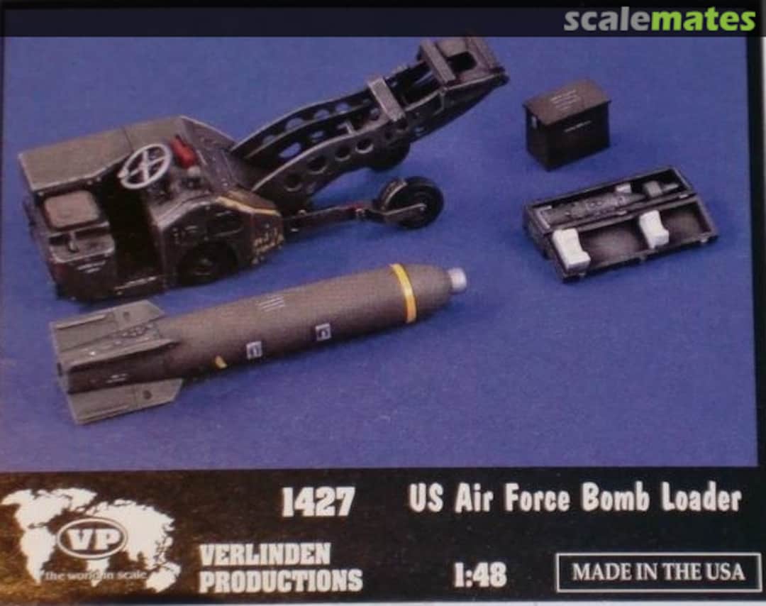 Boxart US Air Force Bomb Loader 1427 Verlinden Productions Boxart US Air Force Bomb Loader 1427 Verlinden Productions