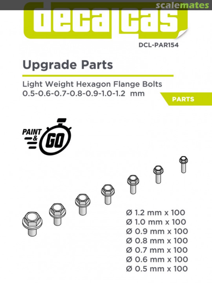 Boxart Light Weight Hexagonal flange bolt DCL-PAR154 Decalcas Boxart Light Weight Hexagonal flange bolt DCL-PAR154 Decalcas