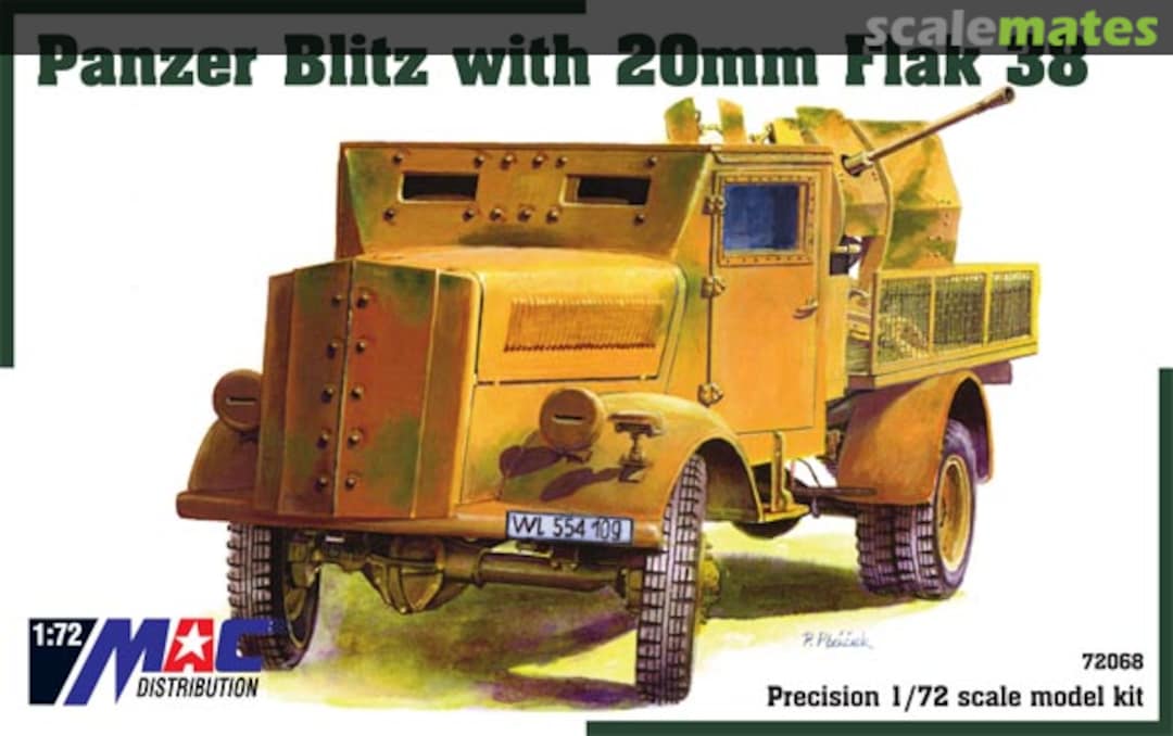 Boxart Panzer Blitz with 20mm Flak 38 72068 MAC Distribution Boxart Panzer Blitz with 20mm Flak 38 72068 MAC Distribution