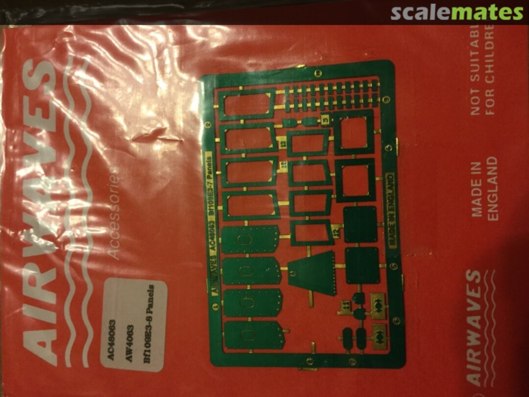 Boxart BF 109E3-7 panels AC48063 Airwaves Boxart BF 109E3-7 panels AC48063 Airwaves