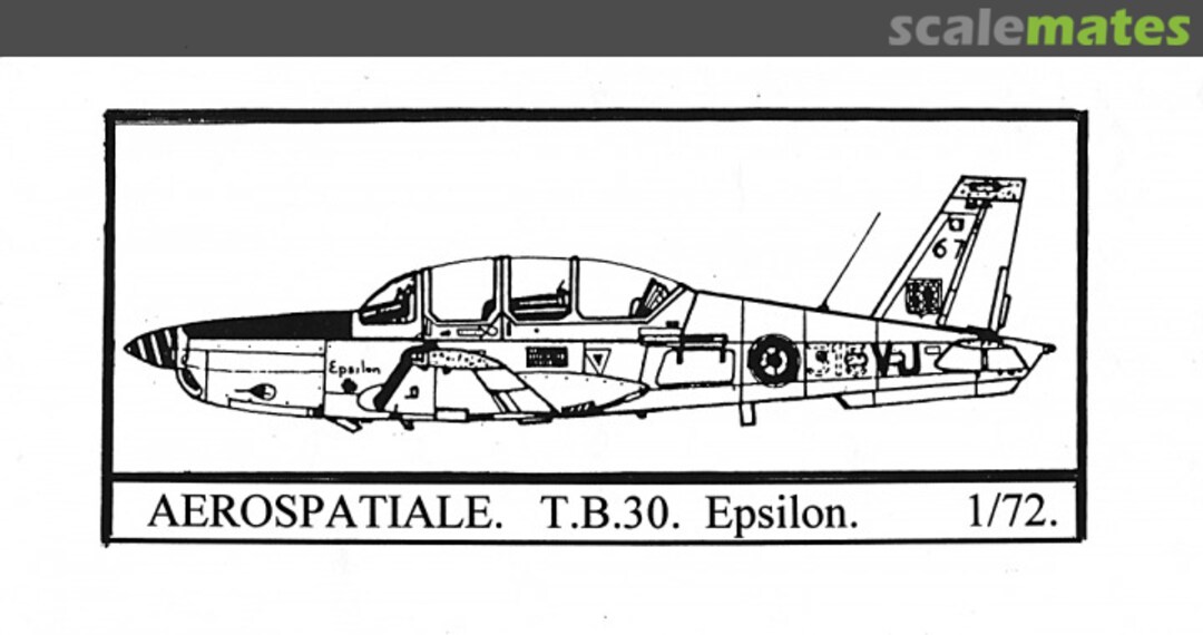 Boxart AEROSPATIALE TB 30 Epsilon DA72200 Dujin Boxart AEROSPATIALE TB 30 Epsilon DA72200 Dujin
