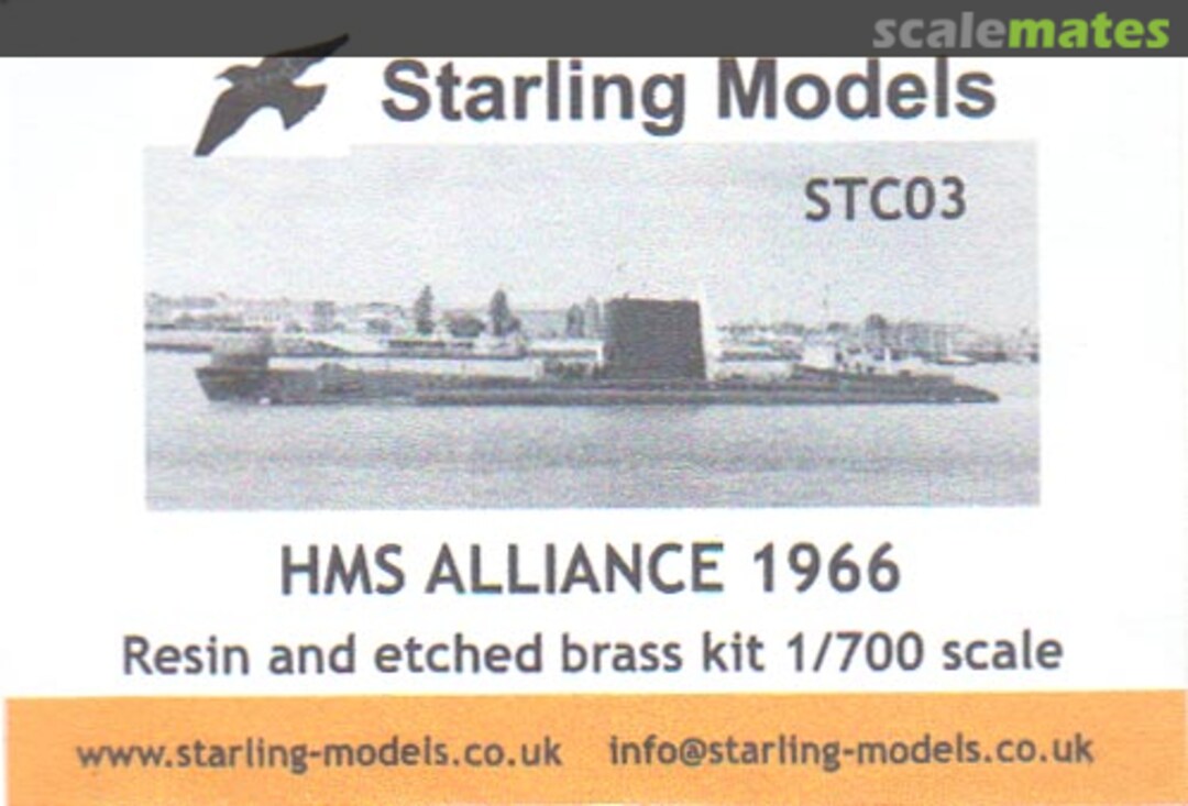 Boxart HMS Alliance STC03 Starling Models Boxart HMS Alliance STC03 Starling Models