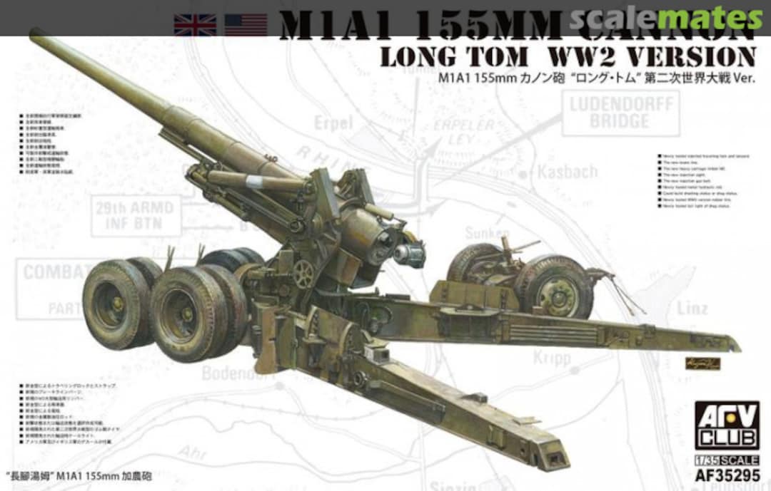 Boxart M1A1 155mm Cannon "Long Tom" AF35295 AFV Club Boxart M1A1 155mm Cannon "Long Tom" AF35295 AFV Club