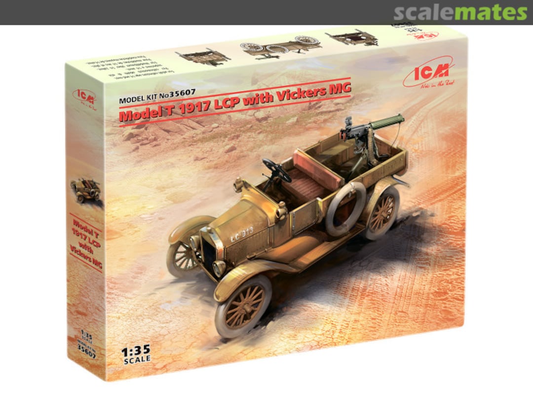 Boxart Model T 1917 LCP with Vickers MG 35607 ICM